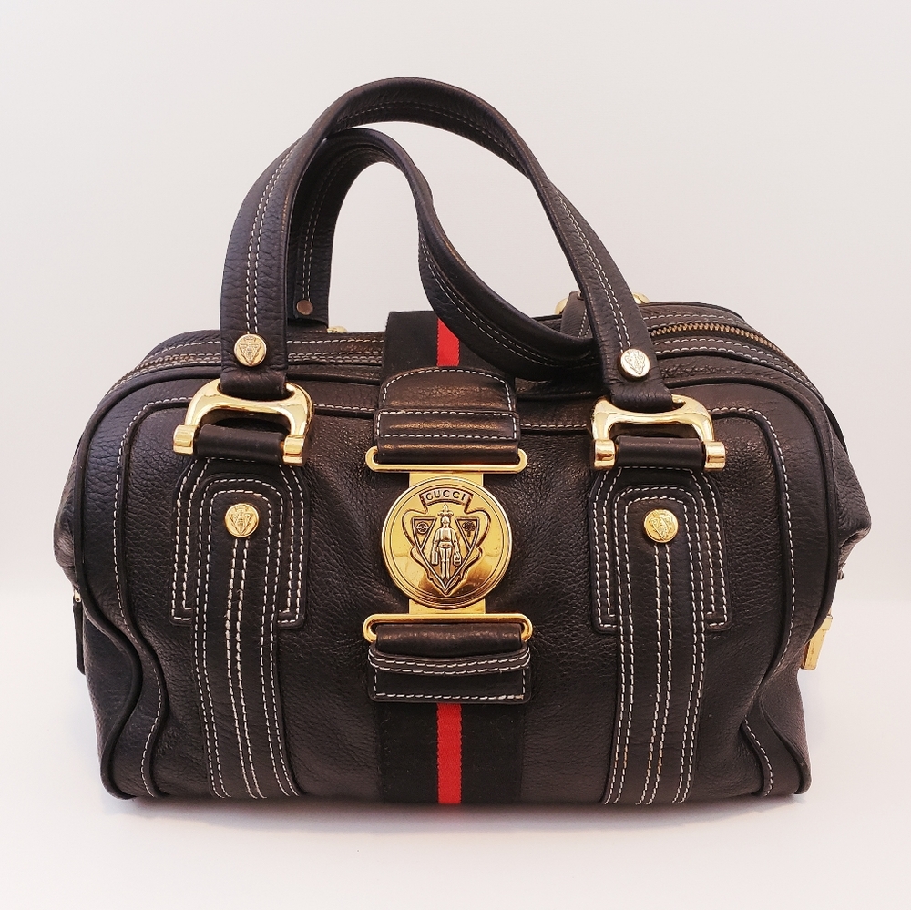 Gucci Aviation Leather Handbag - Picture 1 of 16